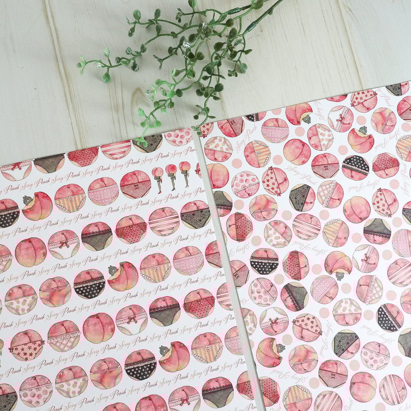 Sexy Pearch☆A4デザインペーパー | Atelier PONTA