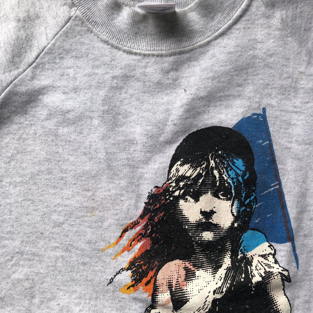 80年代レ・ミゼラブル プリントスウェット L | CUSTOM FEVER