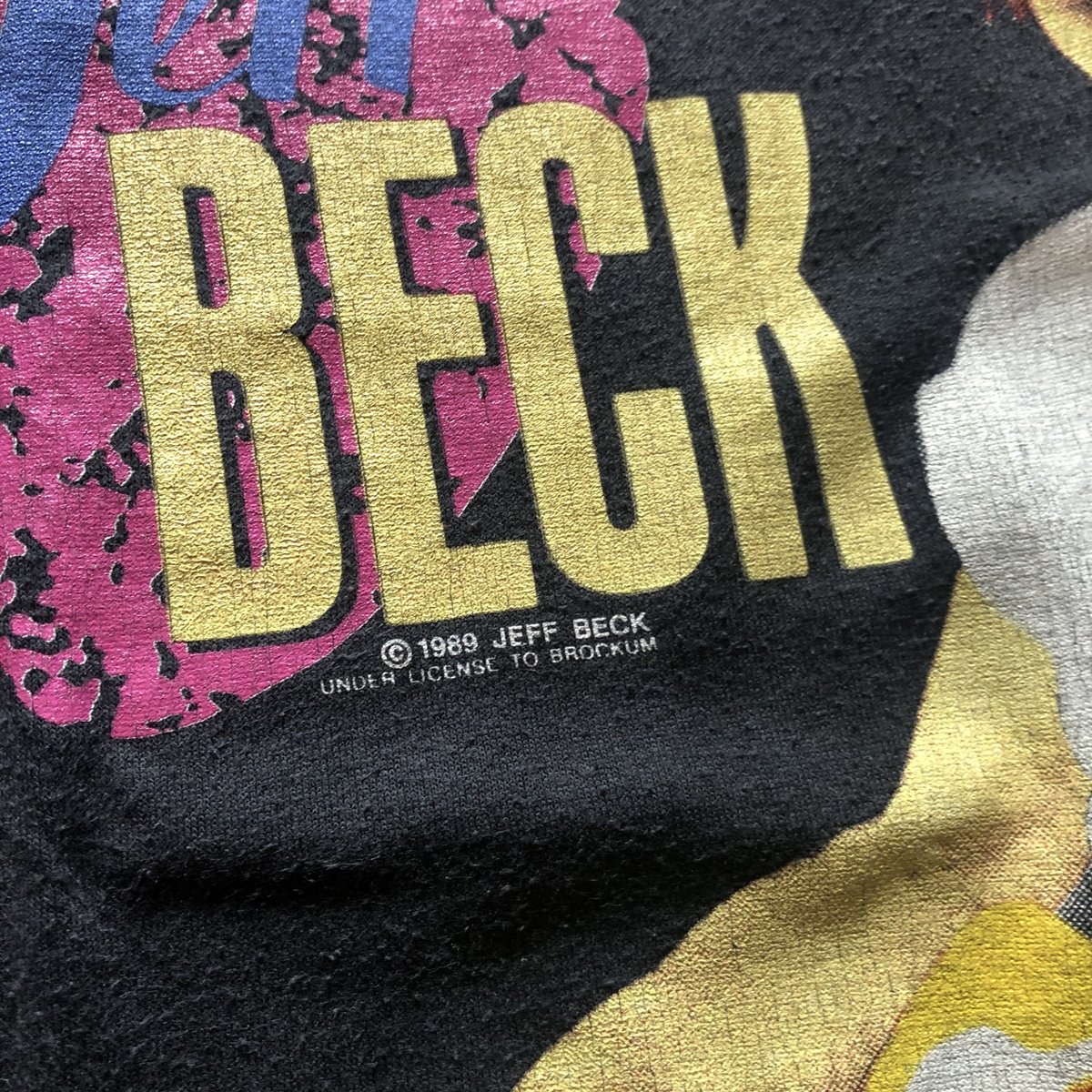 ミュージシャン JEFF BECK GROUP japan tour 1989 tee el
