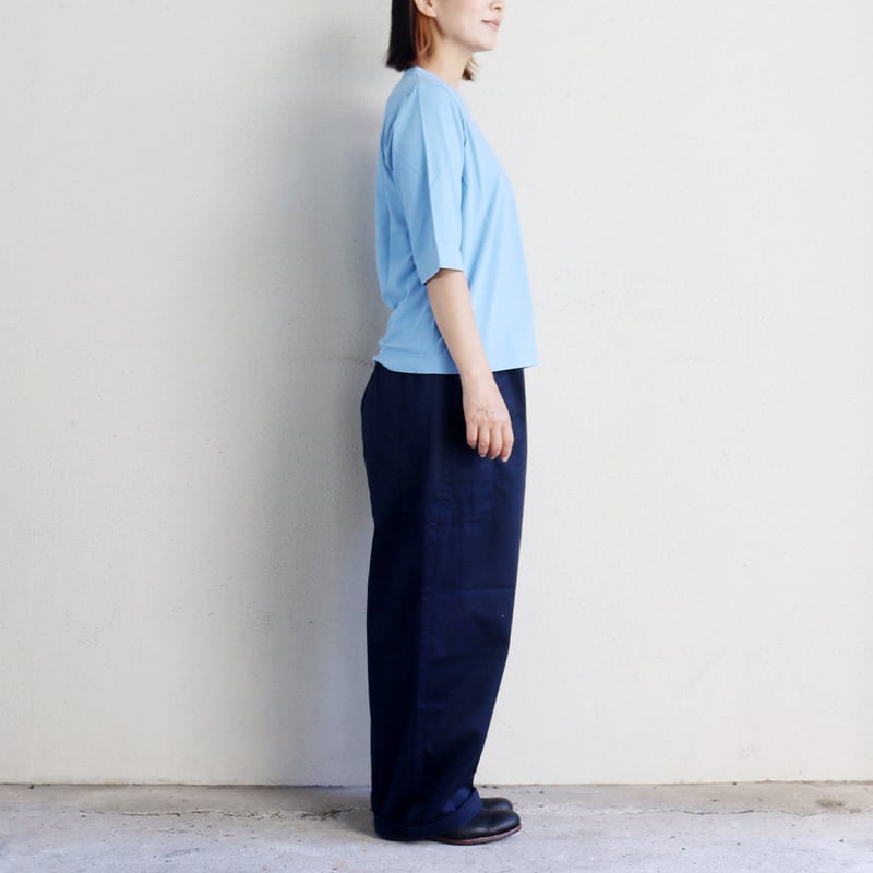 2025秋冬分到着** homspun ホームスパン 高密度ウエポン紐付ギャザー