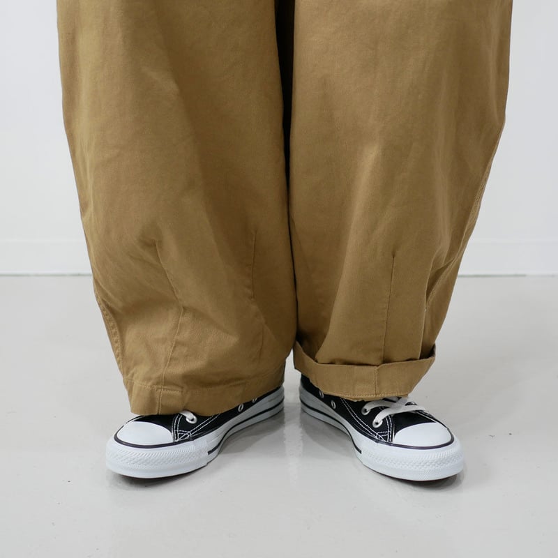 HARVESTY｜ハーベスティ | チノクロスサーカスパンツ | カーキベージュ