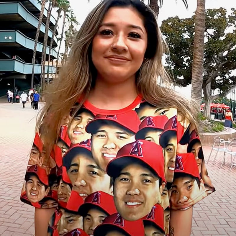 大谷翔平 選手 MVP 顔だらけTシャツ XL 非売品 限定 コレクターズ