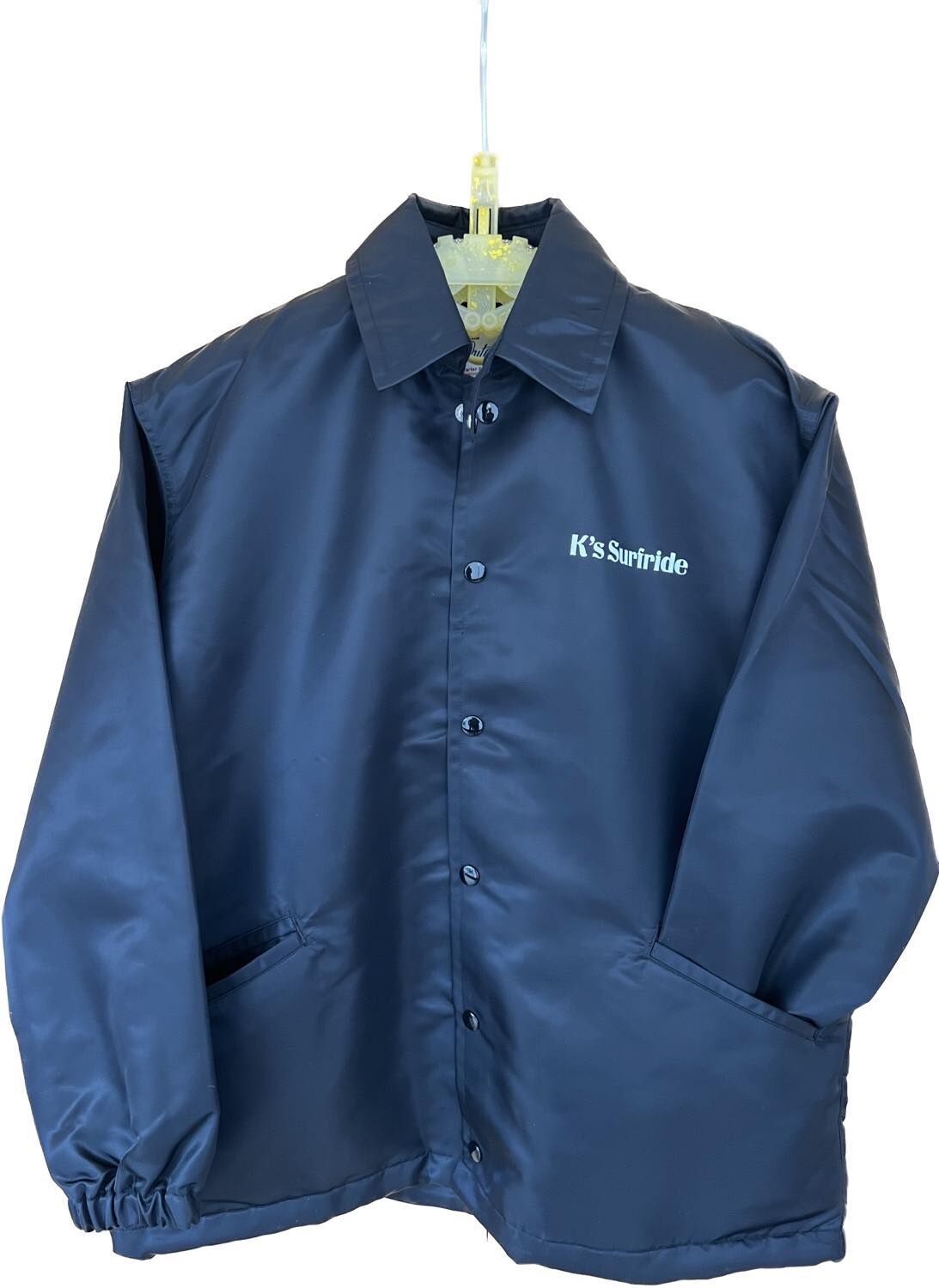 COACHES JACKET(W-Name Limited) / BLACK × WHITE