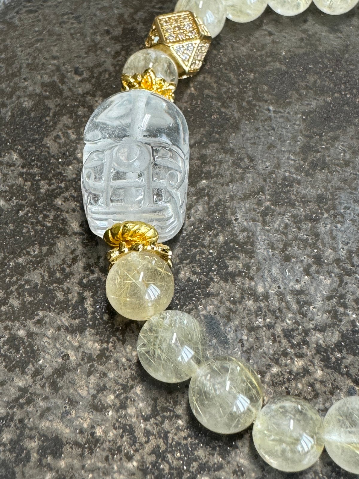 水晶貔貅・ルチルクォーツ ブレスレット | アトリエ・サリ―