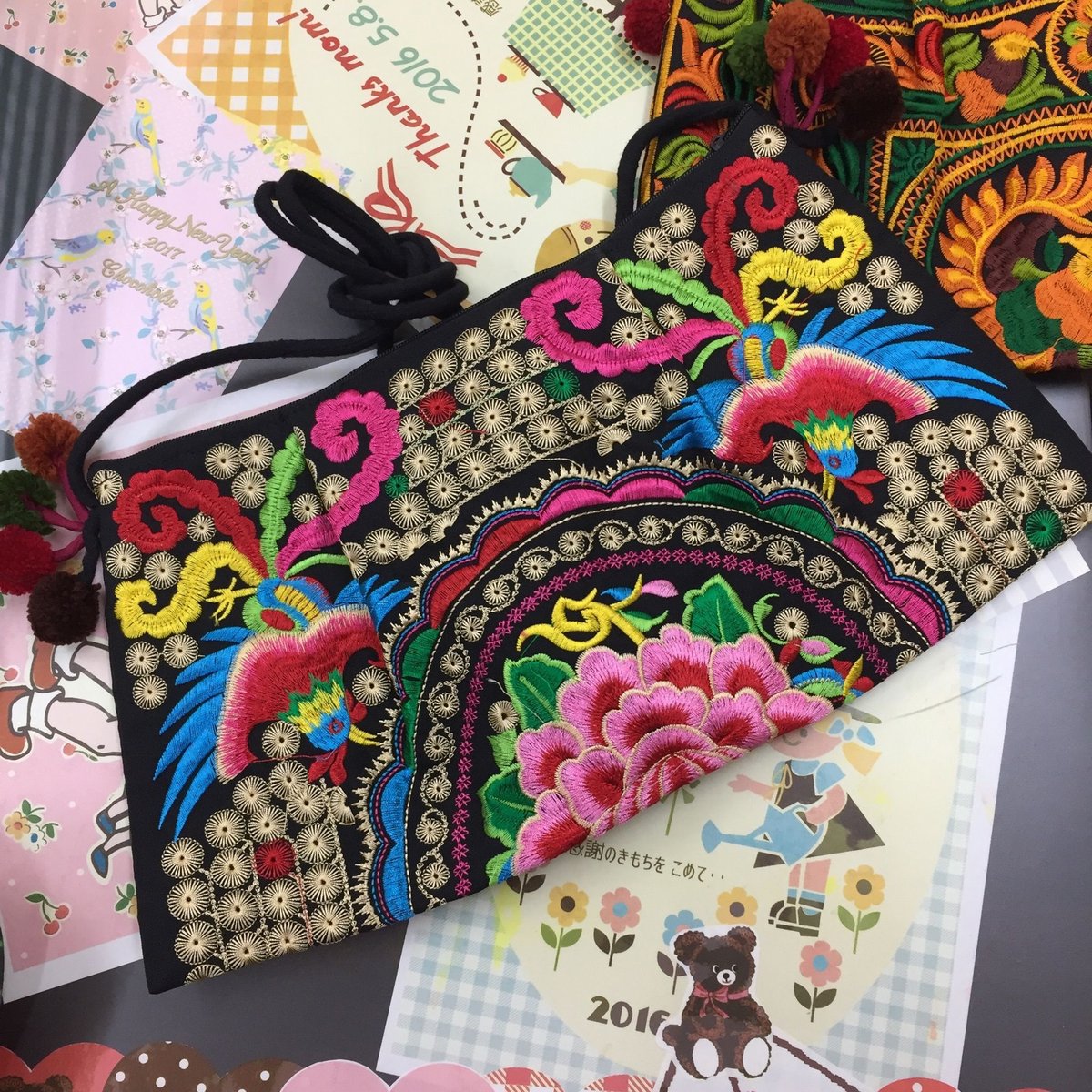 モン族 刺繍バッグ ポシェット | sweetfish