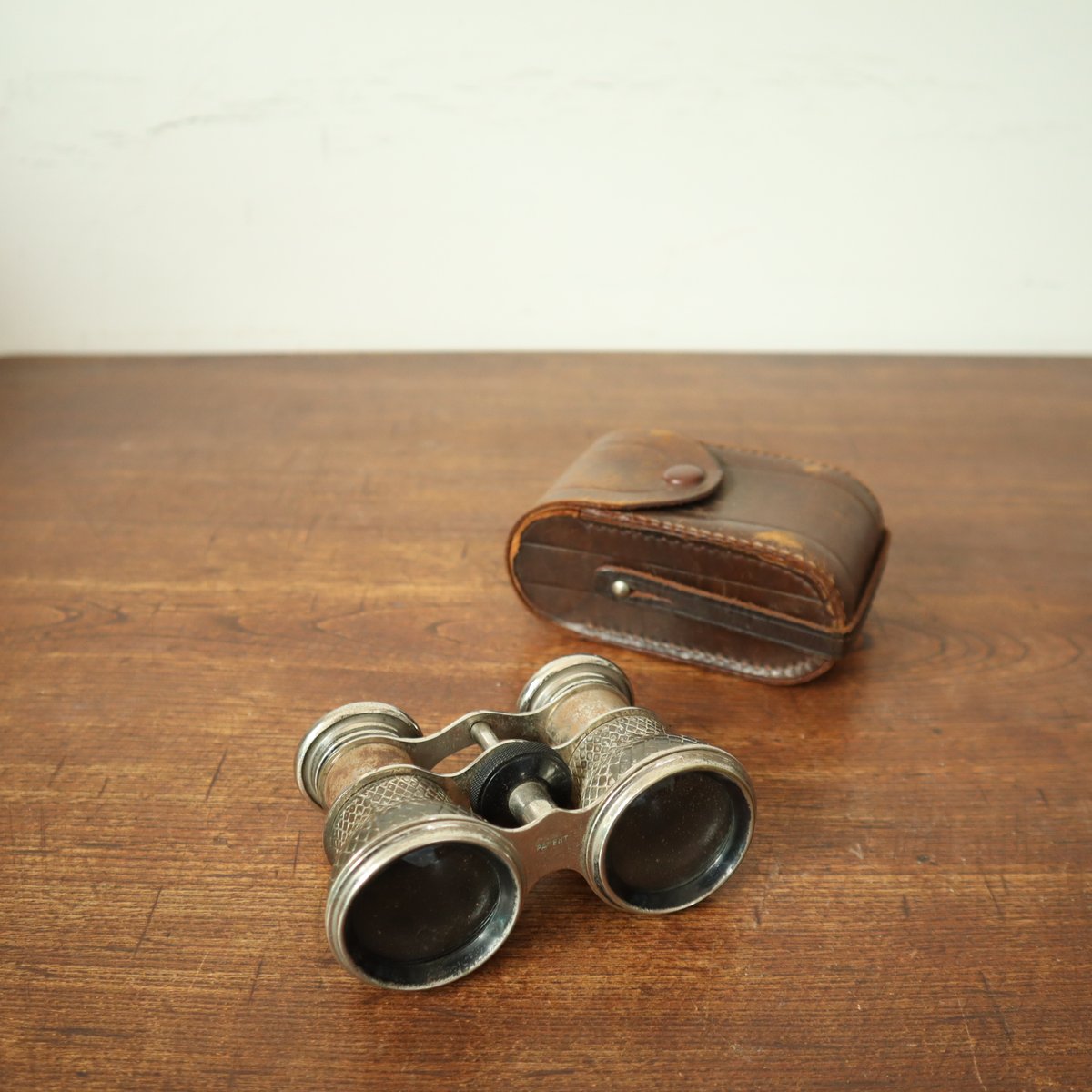 アンティーク 双眼鏡 レザーケース付き | 古道具 イエノコモノ