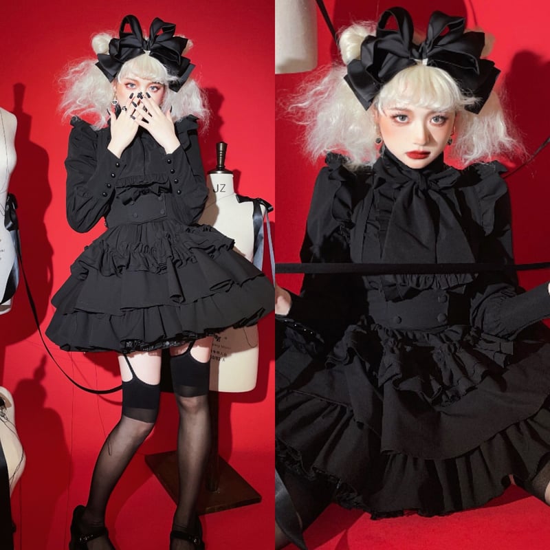 CATCOCOON】クラシカルドール長袖ブラウス＆スカート【4色】 | はれあめ