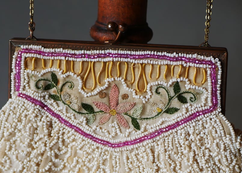 ビーズバッグ フランスアンティーク サック フランス アンティークの