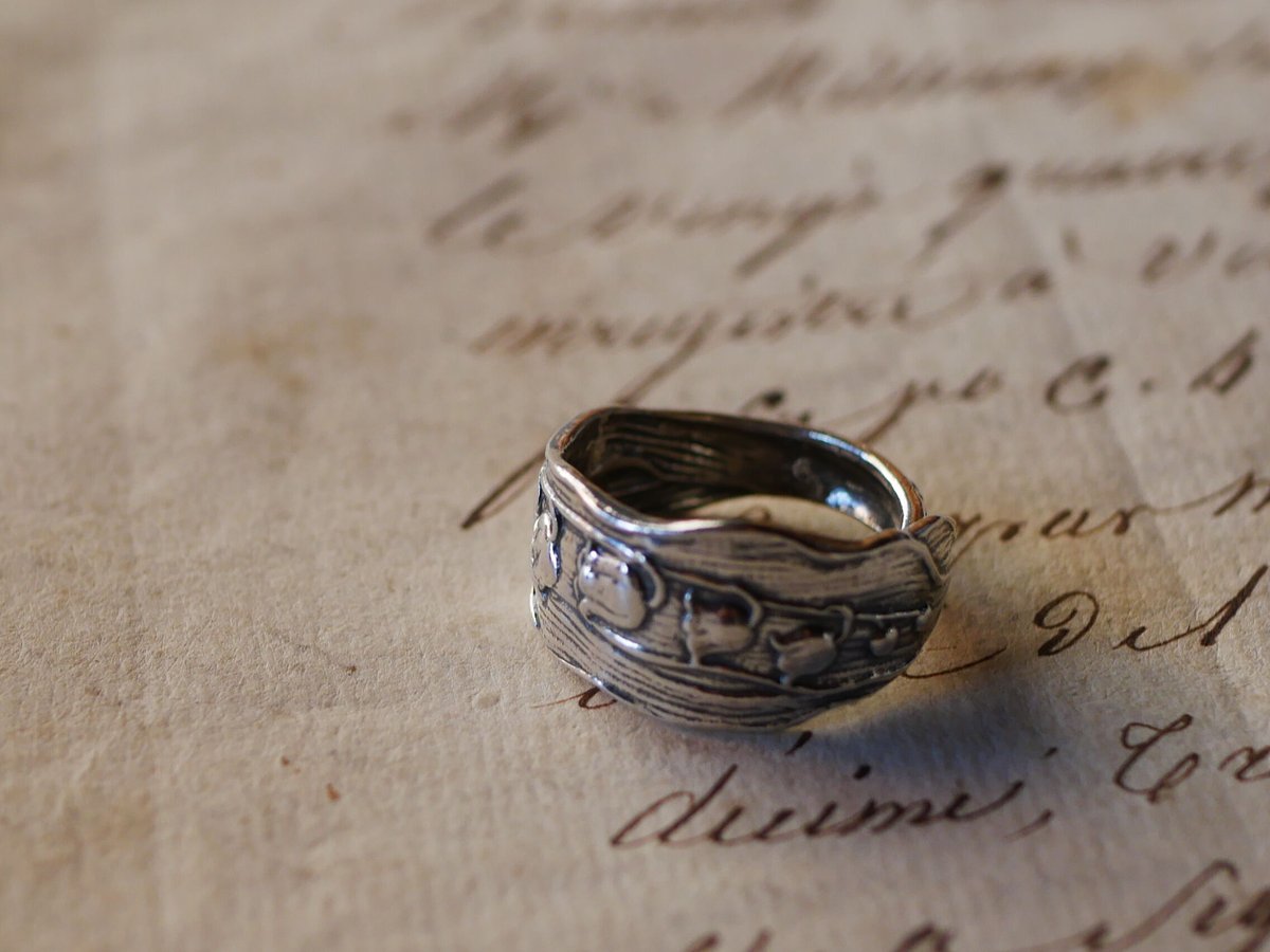 no.3 すずらん スプーンリング muguet ミュゲ スターリングシルバー