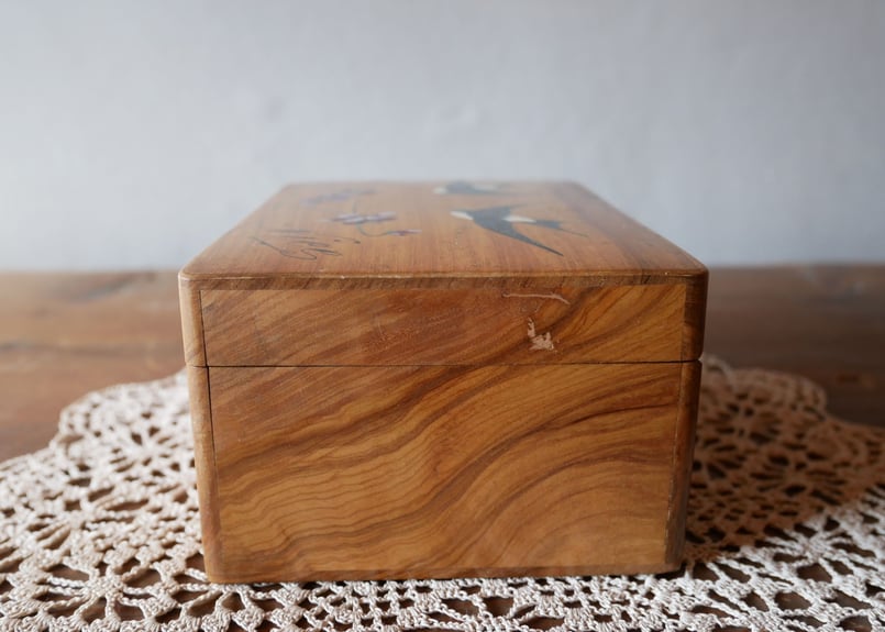 モシュリンヌ ツバメ 木の宝石箱 フランスアンティーク | mamantique