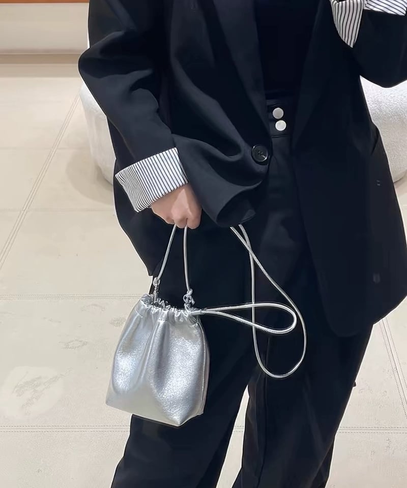 予約販売】PUレザー巾着クロスバッグ | KISHIKA