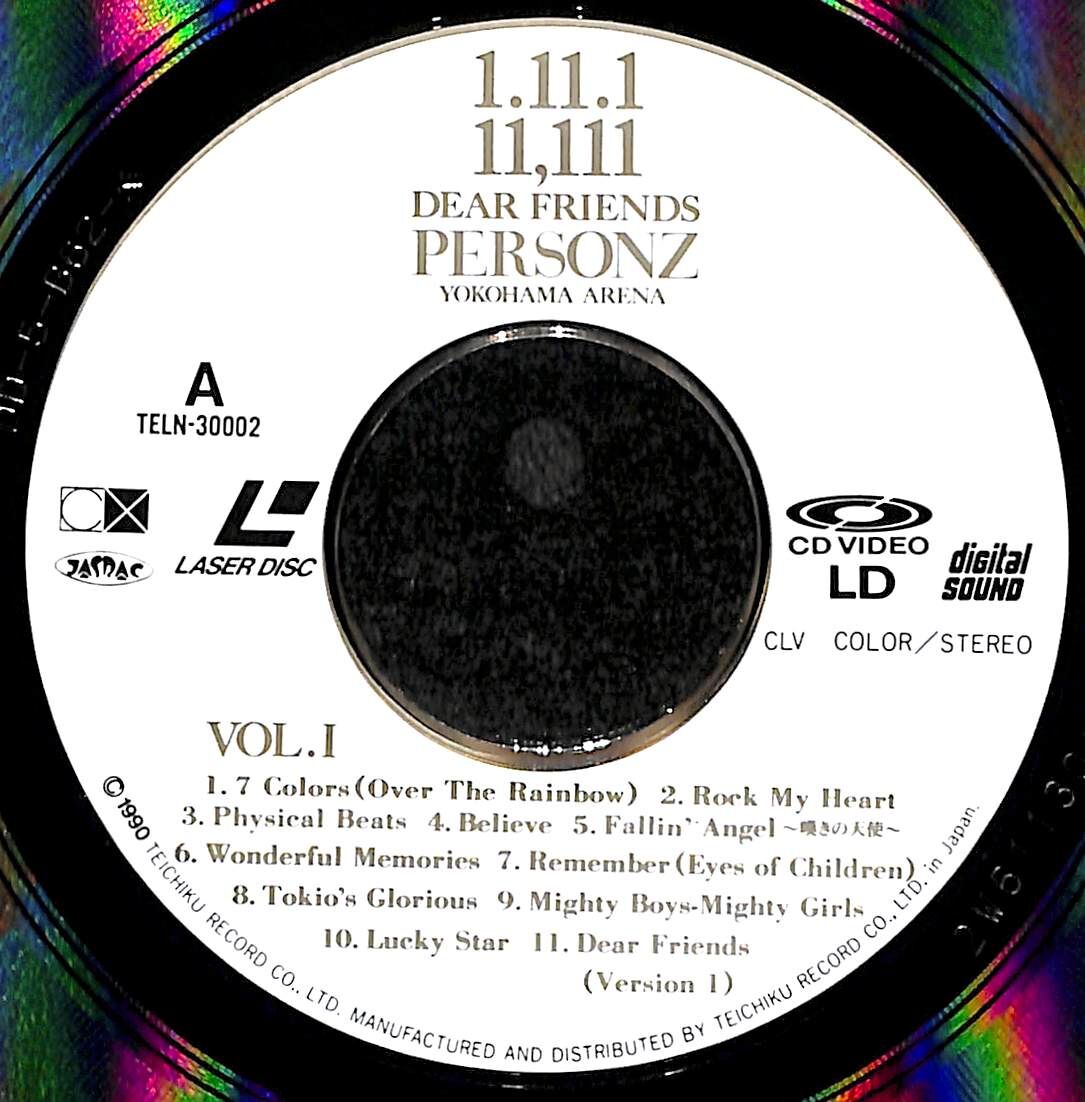 PERSONZ / 1.11.1 11,111 Dear Friends Yokohama A