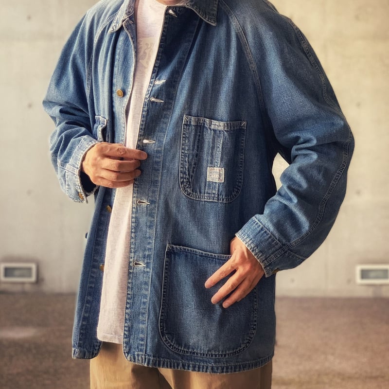 XL］POLO COUNTRY Denim Coverall _80s vintage |