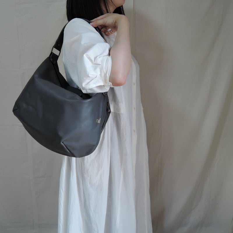 nil】レザー ワン ショルダー バッグ グレー nl-027 S | ORZO