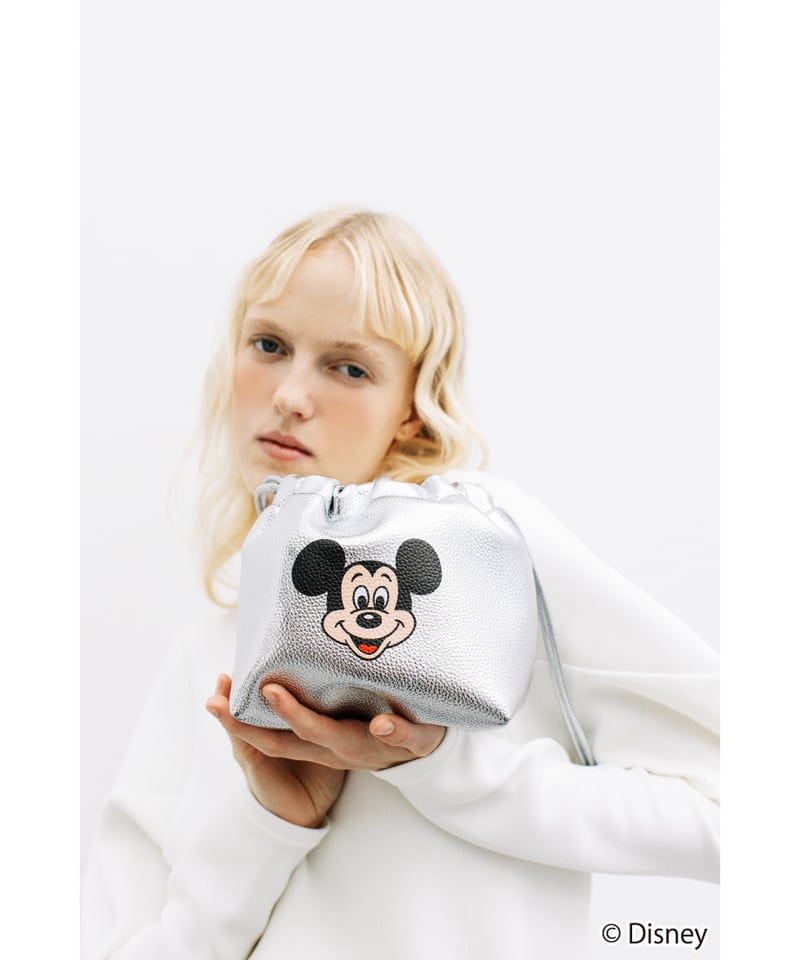 Disney / DRAWSTRING BAG(ミッキー)【WCJ-QU-115SLV01】
