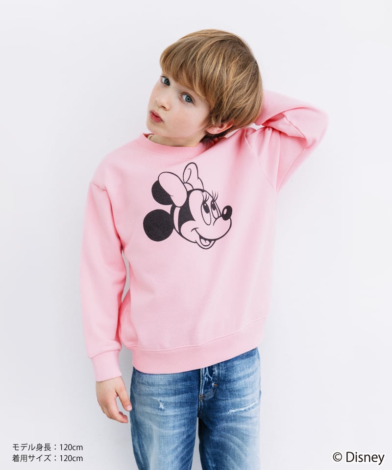 Disney / KIDS SWEAT TOP(ミニー)【WCJ-TD-002PNK02】 |