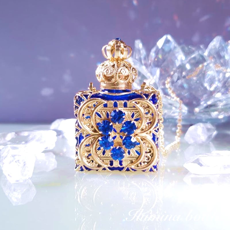 Moon light 〜月の光 【ボヘミアンガラス香水瓶・チェコガラス