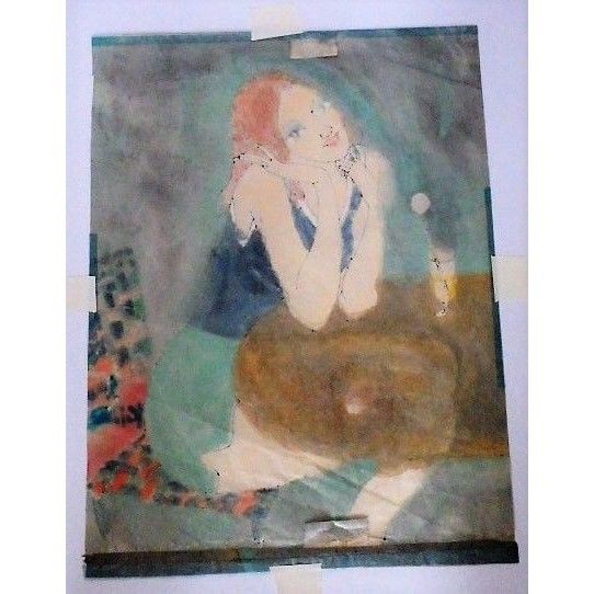 小島功 美人画（肉筆画；水彩） | 湖畔のアート ショップ タカヤマ美術