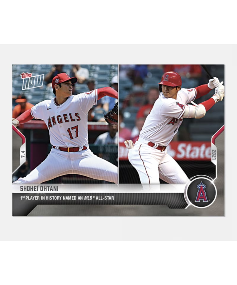 入荷 残り僅 2021 topps now 大谷翔平 史上初の二刀流でオールスター