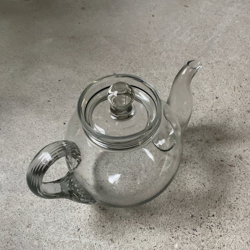 アンティーク ガラスポット 明治 大正期 古硝子 オールドクラフト 古い