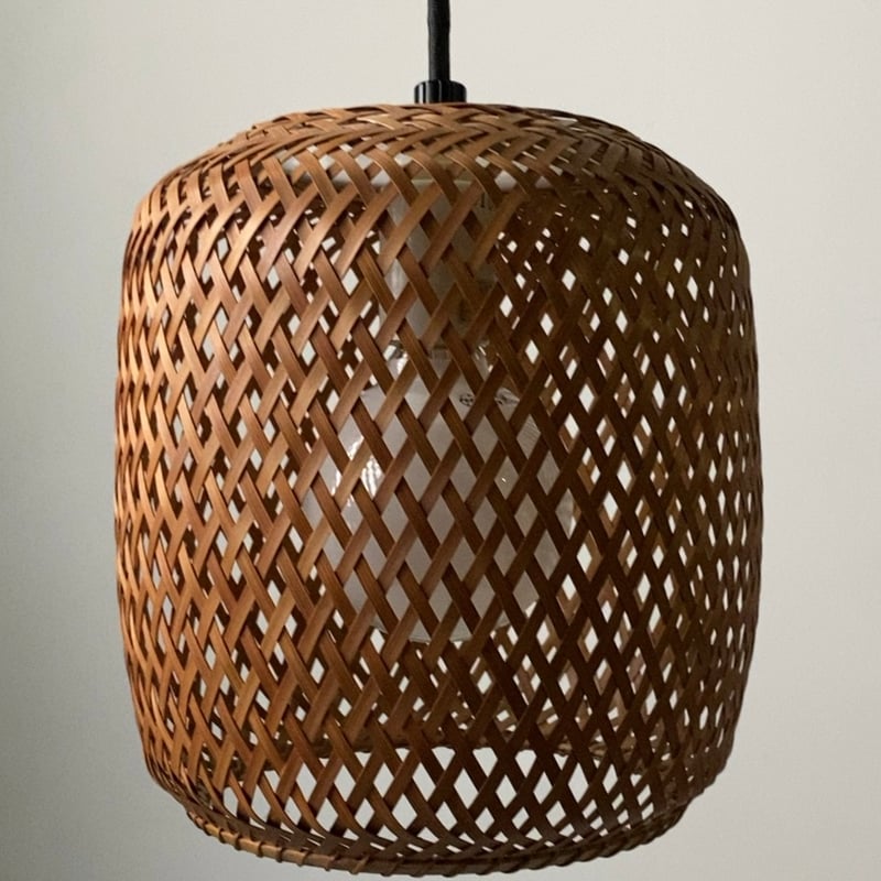 70'S 民藝 ヤマギワ 竹 ペンダントライト セット ジャパニーズモダン