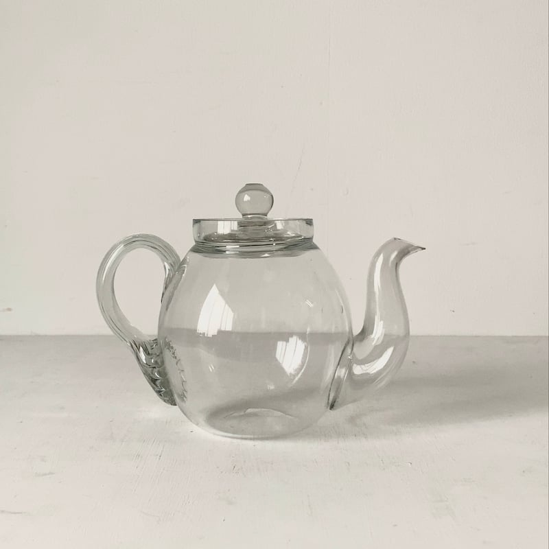 アンティーク ガラスポット 明治 大正期 古硝子 オールドクラフト 古い