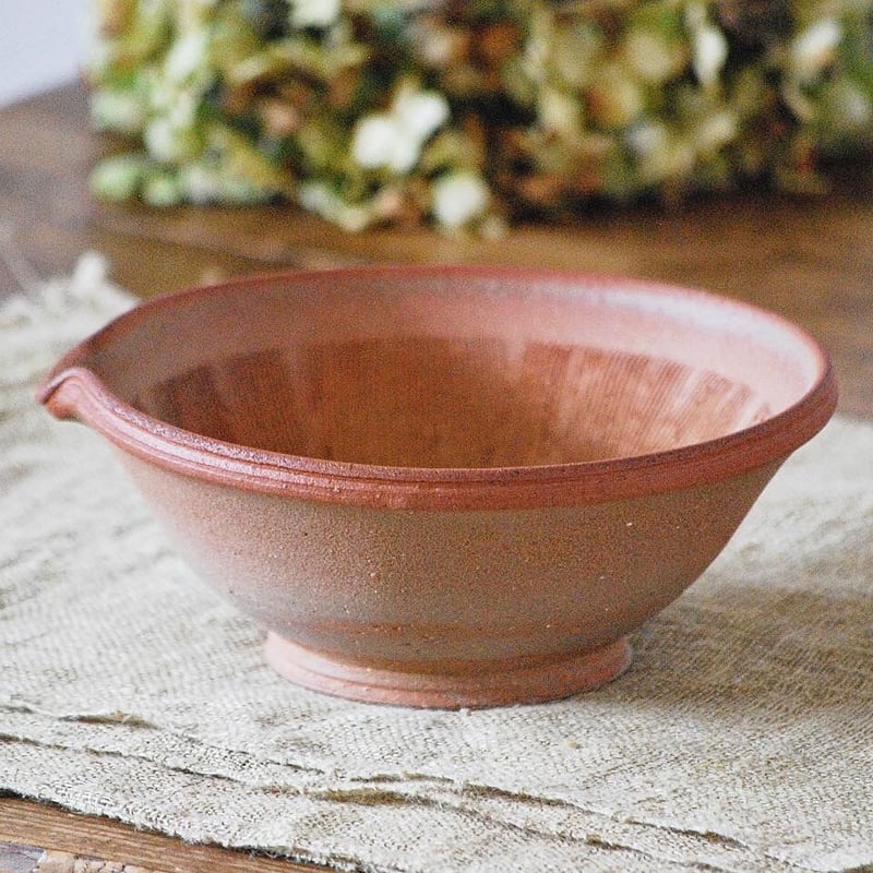 素焼きの片口すり鉢 no.2 | 櫻井窯