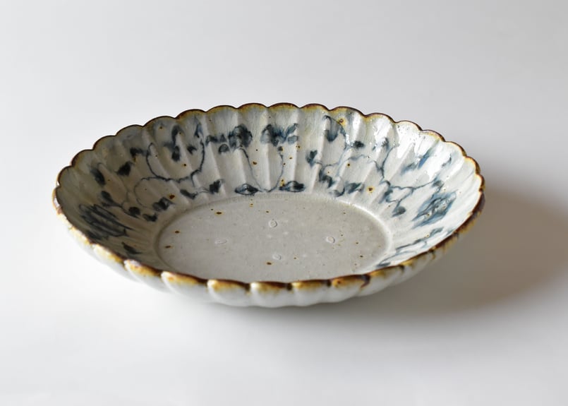 安南手 楕円輪花鉢／市野吉記 | うつわと暮らし 凛 ONLINE SHOP