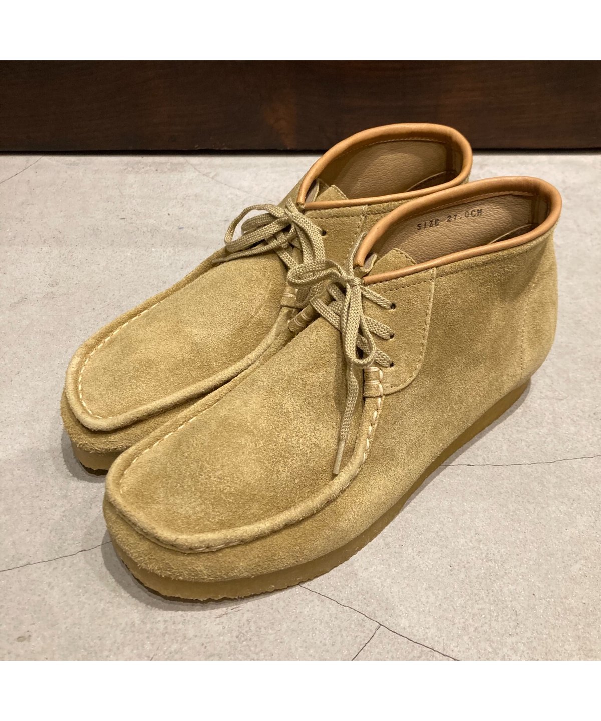 STOCK:NO（ストックナンバー）MB1801 / BEIGE 3HOLE MOCCASIN