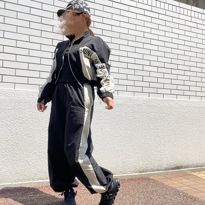 カラーブロックセットアップ（ブラック×生成） | sauna line