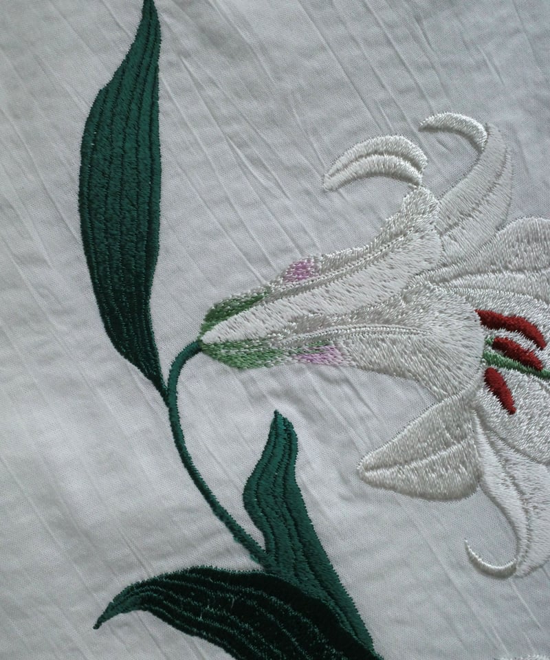 花を着るブラウス#01【百合】-white- | iCONOLOGY