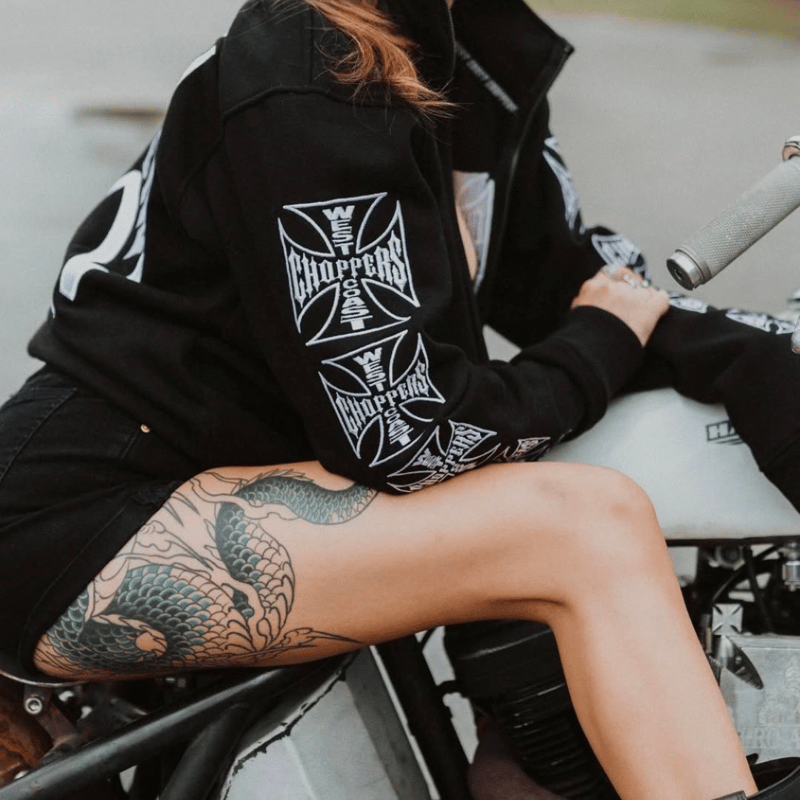 WCC DOMINATOR EMBROIDERED ZIP HOODY - BLACK | O