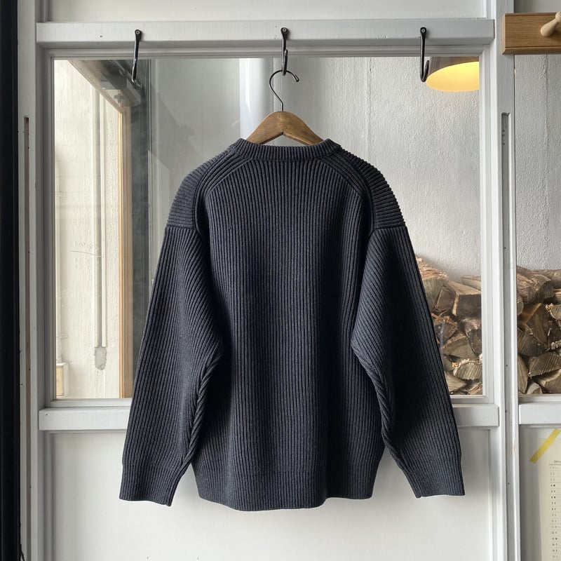 AURALEE SUPER FINE WOOL RIB KNIT BIG P/O A20AD