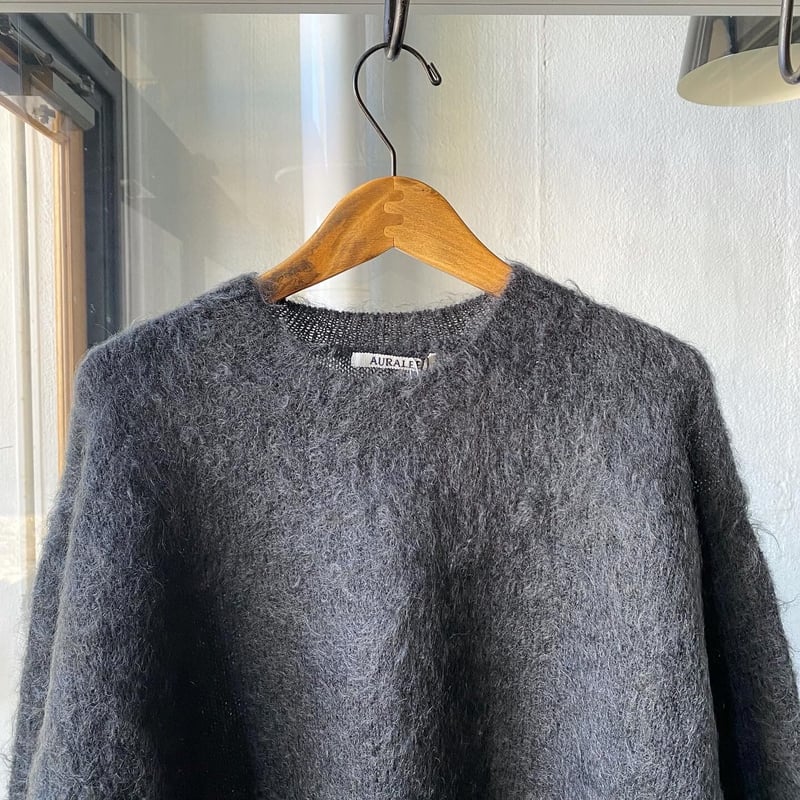 AURALEE BRUSHED SUPER KID MOHAIR KNIT P/O | Les