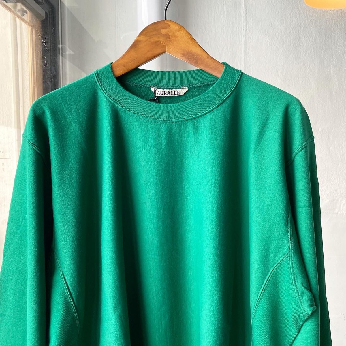 AURALEE ELASTIC HIGH GAUGE SWEAT P/O | Less H