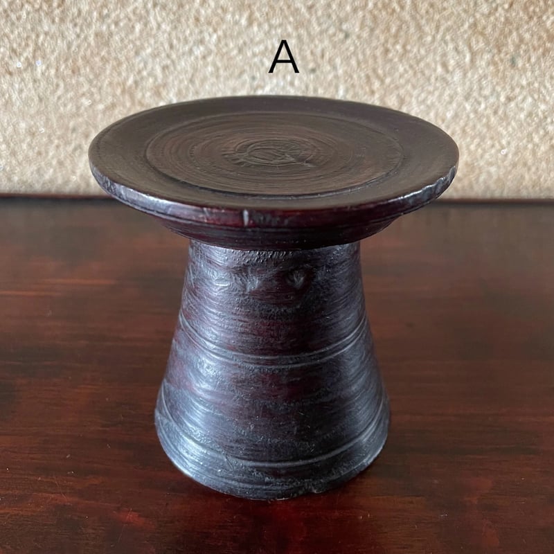 韓国の細めの古い木の高台/アンティーク/李朝 | hapun