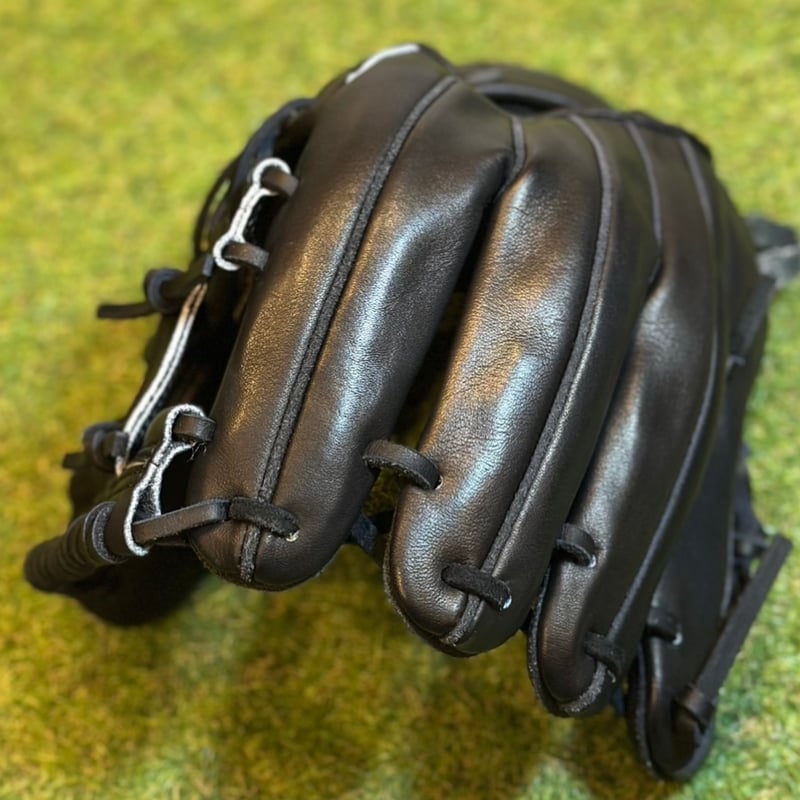 YAMAMOTO Pro Essential 硬式小指2本入れ専用内野用 H6 ブラック×紐