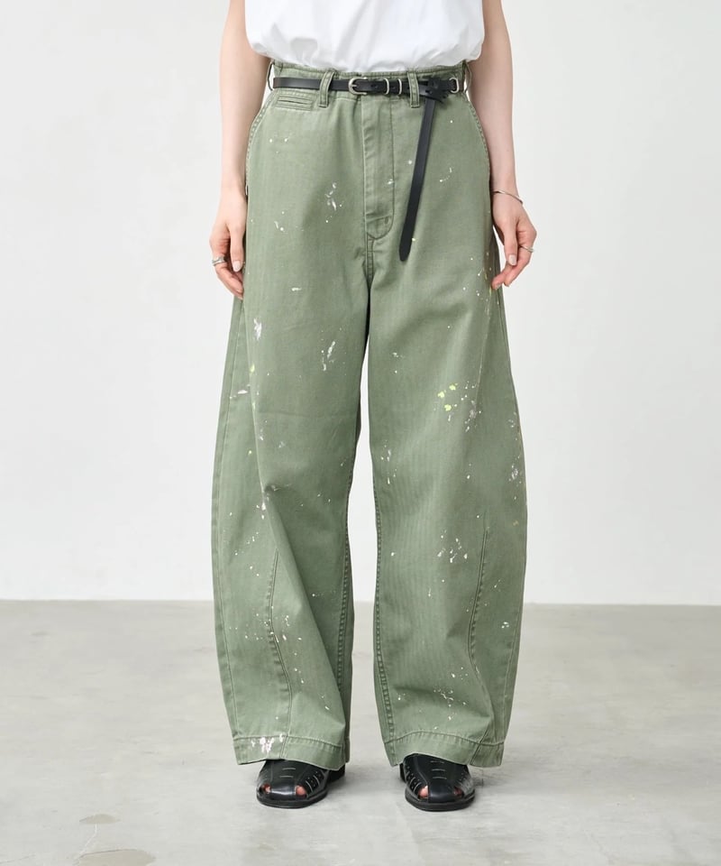 KHA:KI】 MIL26HPT3251 (BEIGE) PAINT OVAL WIDE T