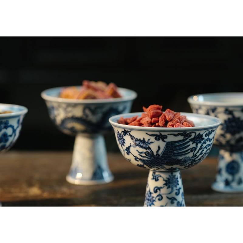 青花龍紋高足杯 PC076 | Looking For 物色