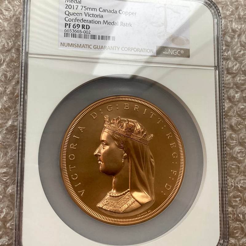 世界最高鑑定】NGC鑑定PF69RD カナダのウナとライオン 銅メダル
