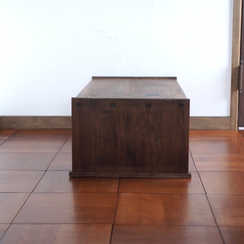 昭和のローテーブル 文机 机 引出し付き 書斎机 テーブル 昭和初期