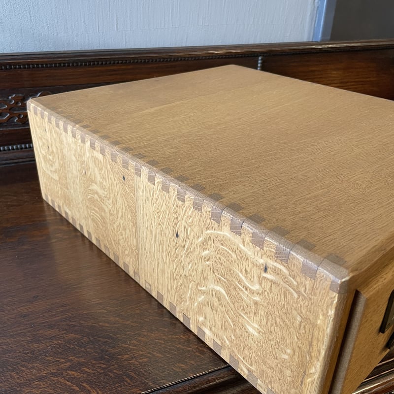 図書カード入れ 木製 小引出し 小抽斗 昭和初期 収納 古道具