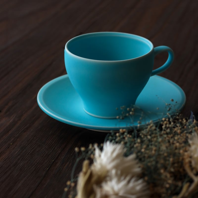 コーヒーカップ&ソーサー トルコブルー | 和食器通販 有田焼 山忠