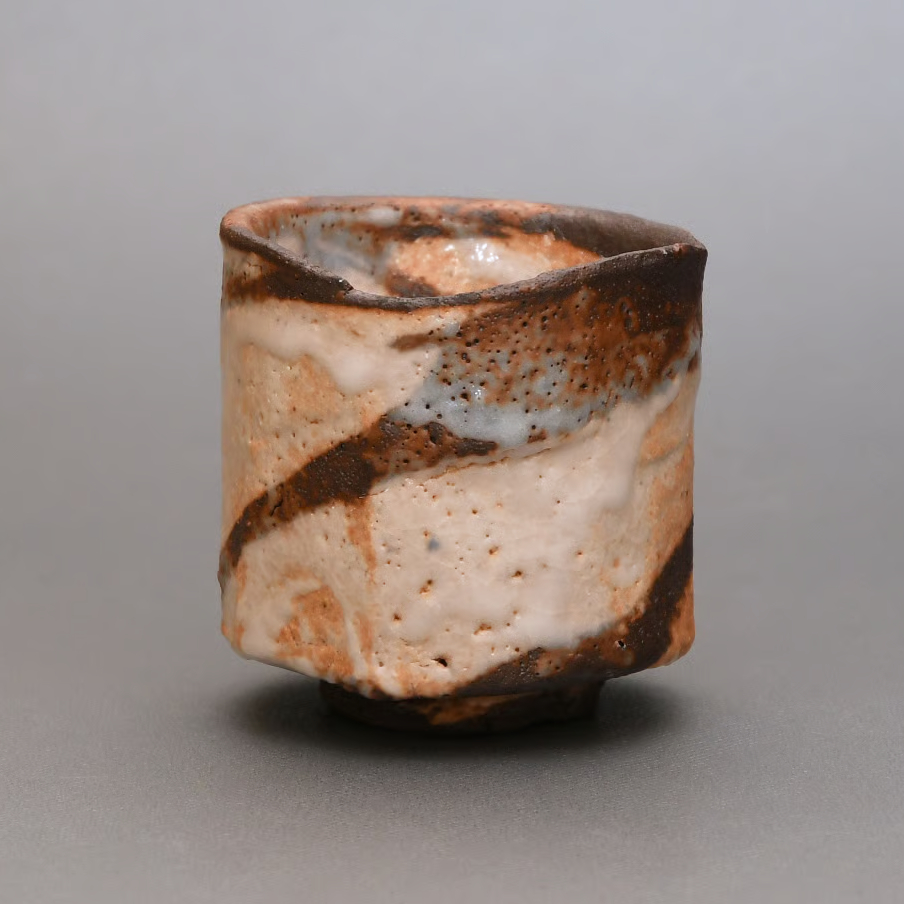 鈴木伸治：練上志野ぐい呑 /B-18 | 市之倉さかづき美術館 ギャラリー宙
