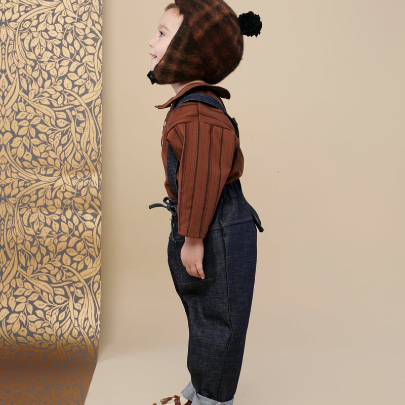 ☆HELLO LUPO / Marlo Top - Stripy brown - 2 | ca