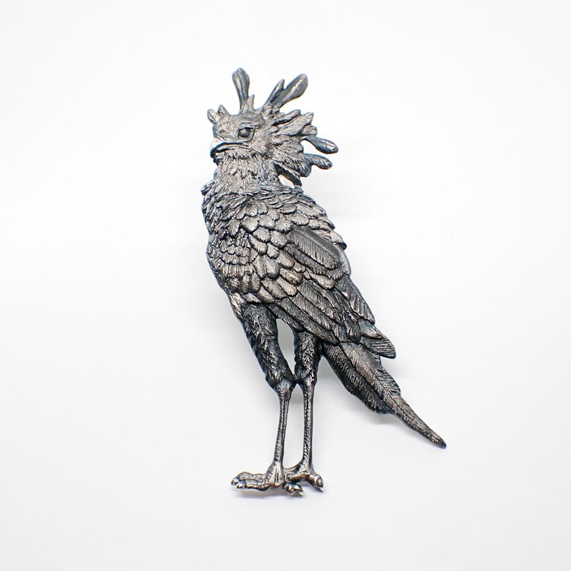 ヘビクイワシ全身ブローチ(black matte) | EmiriA online shop