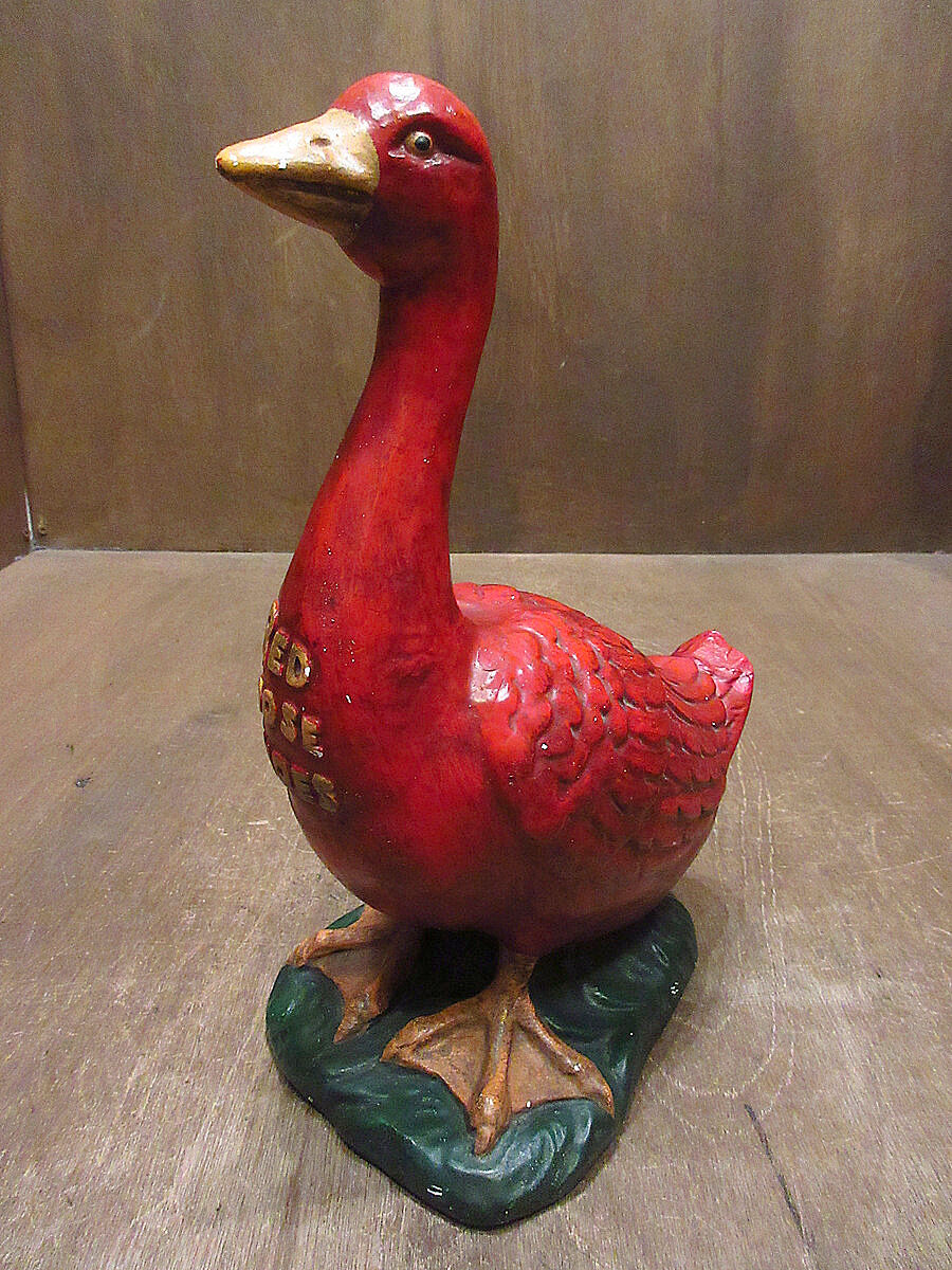 ビンテージ○RED GOOSE SHOESアドバタイジングセラミックオブジェ