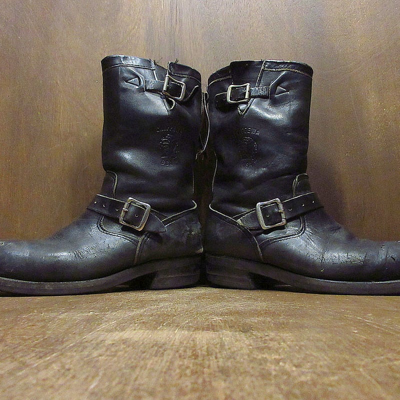 ビンテージ90's○CHIPPEWAスチールトゥエンジニアブーツ黒size 7 1/2