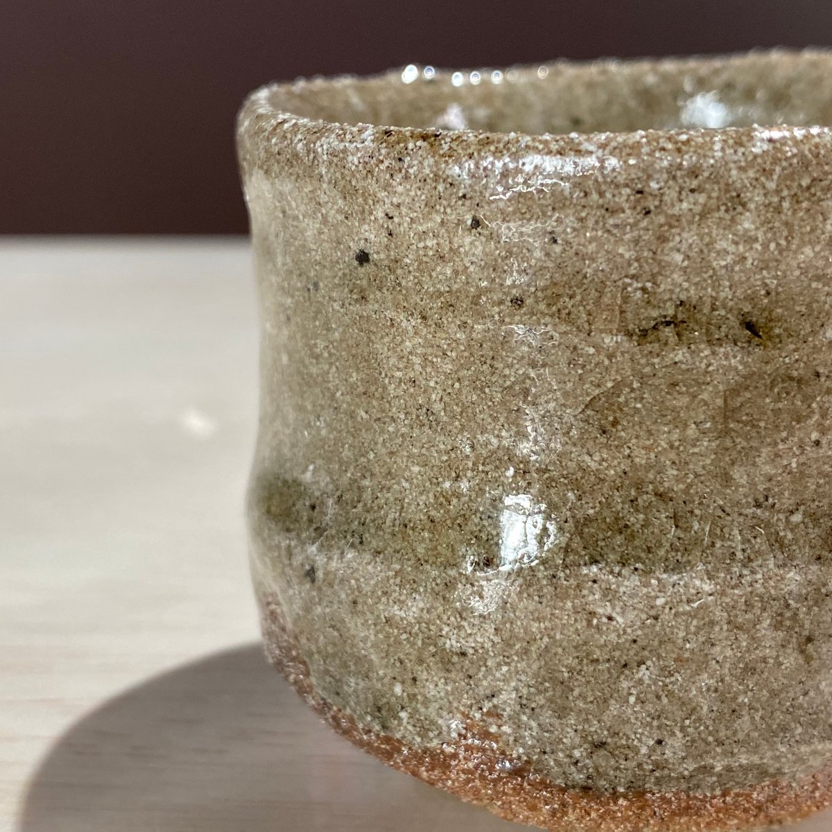 2404-5 彫唐津ぐい呑 水谷渉 | ryoisseki-online by うつわや涼一石