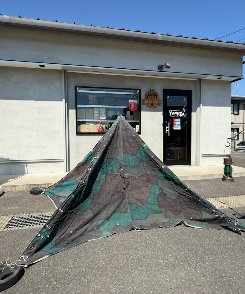 軍幕❗️スウェーデン軍用テント センターポール付き‼️ 色褪せあり